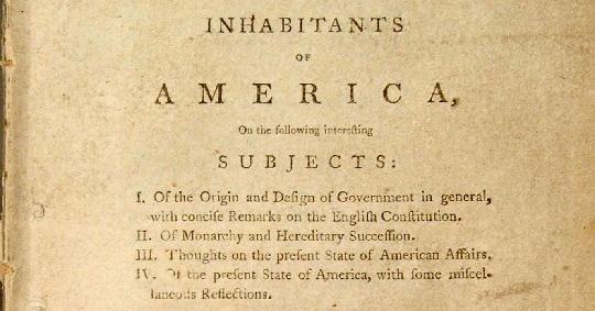 Thomas Paine's Common Sense | American Battlefield Trust